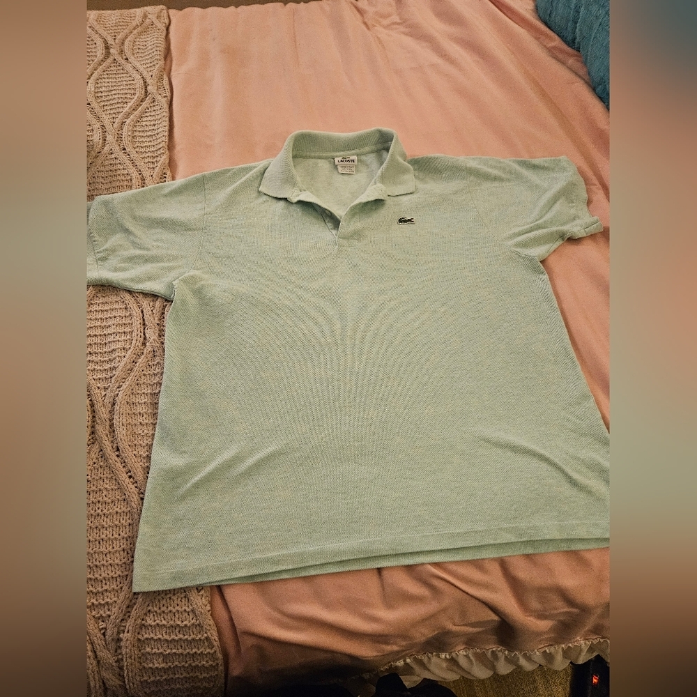 Lacost‎ polo shirt Mint Green Size 6